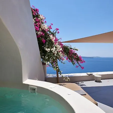 Willa Elegant Santorini House 3 Bedroom Caldera View-hottub