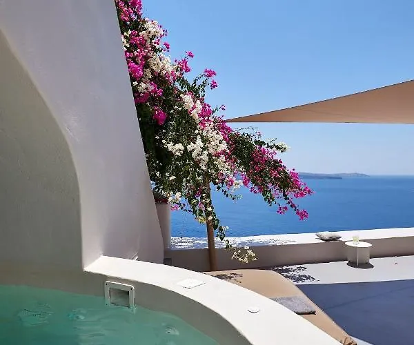 Villa Elegant Santorini House 3 Bedroom Caldera View-outdoor Hot