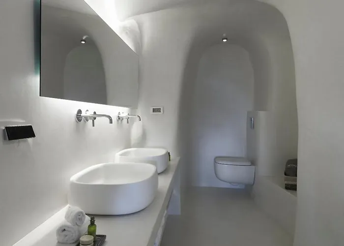 Villa Elegant Santorini House 3 Bedroom Caldera View-outdoor Hot *