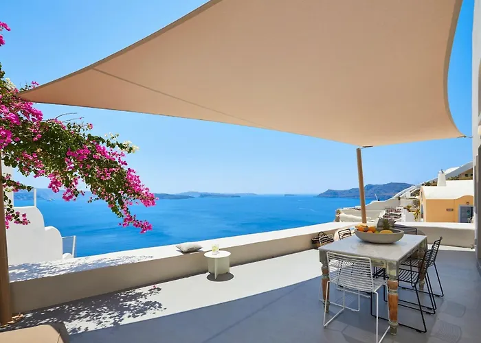 Villa Elegant Santorini House 3 Bedroom Caldera View-outdoor Hot *